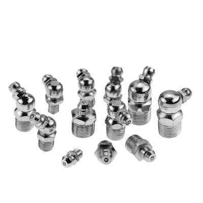 M12 Threaded Grease Nipple Fittings Straight Hydraulic Stainless Steel For Cars