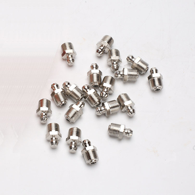 10mm ocynkowany smarownica niklowa prosta złączka 1/8 Bsp