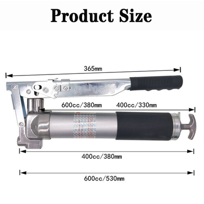 Adjustable Rod Type Hand Grease Gun , Manual Low Pressure Grease Gun