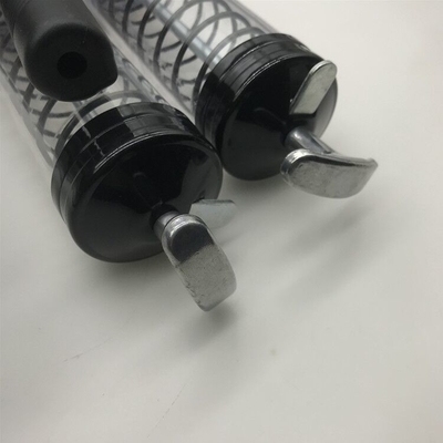 Jednostrzałowy pistolet do smarowania ręcznego, przezroczysty. Smarownica typu Heavy Duty o pojemności 600 cm3