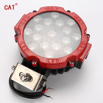 4x4 51w 7-calowe okrągłe światła LED Offroad 6000k Oświetlenie samochodowe