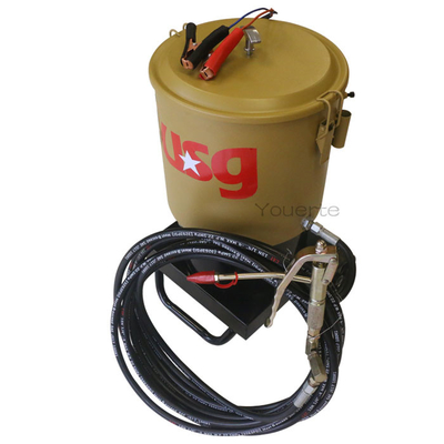 6000-9000psi مضخة تزييت يدوية 15 لتر 24 فولت مضخة شحم مع بكرة