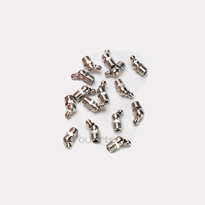 Zinc Galvanized 45 Degree Grease Zerk M10 Grease Nipple Accessories For Excavator