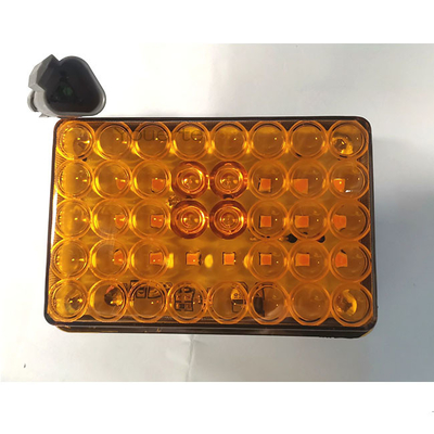 6000k Orange Rectangular LED Tractor Lights Waterproof Strobe Sentry Roadblock Signal