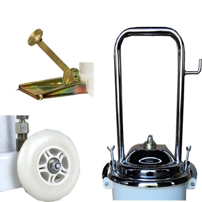 Wheeled Manual Grease Lubricator Pedal Pump Foot Step Oiler Operated grease pump