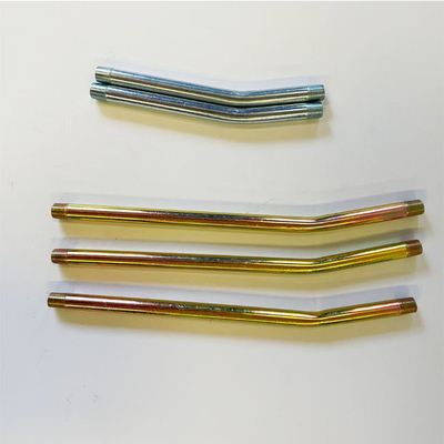 Rigid Carbon Steel Flexible Hose Extension Iron Grease Gun Whip 1/8mm Thread 10mm Dia 150mm