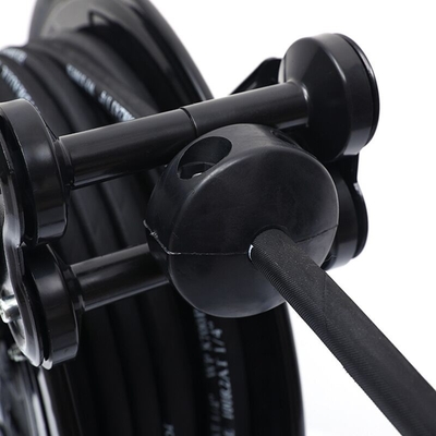 0.25&quot;X50' High Pressure Grease Gun Hose Reel Retractable Rubber Heavy Duty