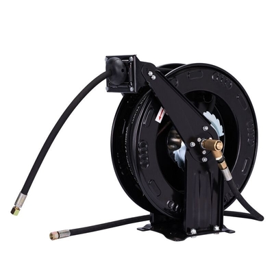 0.25&quot;X50' High Pressure Grease Gun Hose Reel Retractable Rubber Heavy Duty