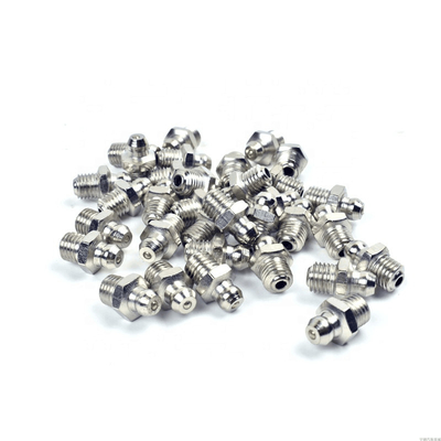 10mm ocynkowany smarownica niklowa prosta złączka 1/8 Bsp