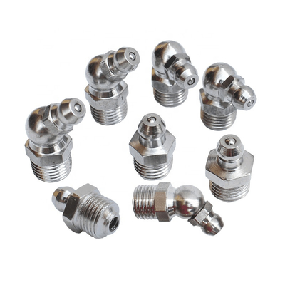 10mm ocynkowany smarownica niklowa prosta złączka 1/8 Bsp