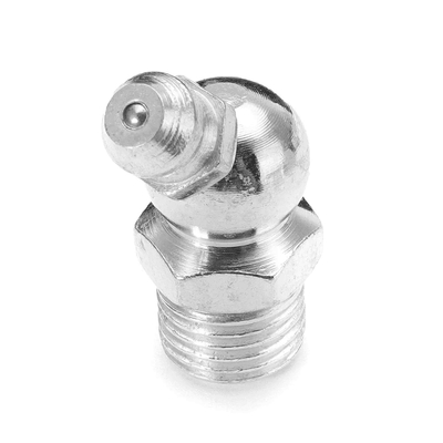 Zinc Galvanized 45 Degree Grease Zerk M10 Grease Nipple Accessories For Excavator