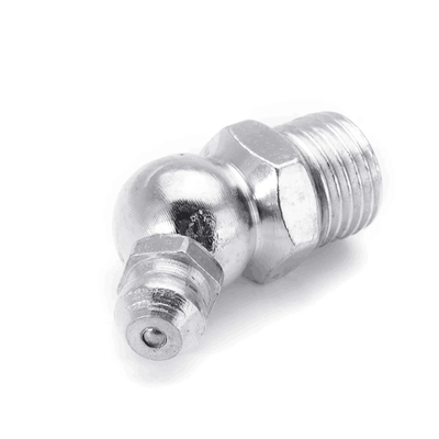 Zinc Galvanized 45 Degree Grease Zerk M10 Grease Nipple Accessories For Excavator