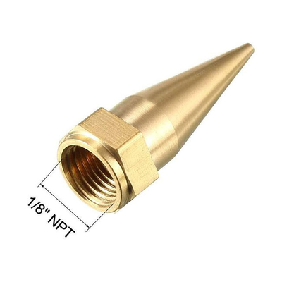 Ostry ocynkowany łącznik węża do smaru Złoty adapter do smarownicy Zerk
