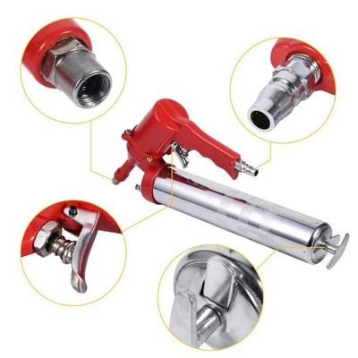 400cc Hand Operated Grease Pump 4500PSI Professional Repeating Pneumatic Grease Gun