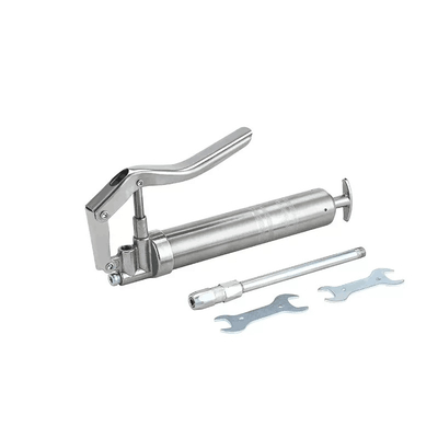 120cc Stainless Steel Mini Pistol Grip Grease Gun With 3 Oz Cartridge Lever Action