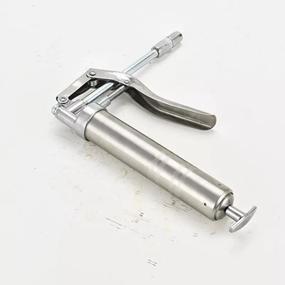 120cc Stainless Steel Mini Pistol Grip Grease Gun With 3 Oz Cartridge Lever Action