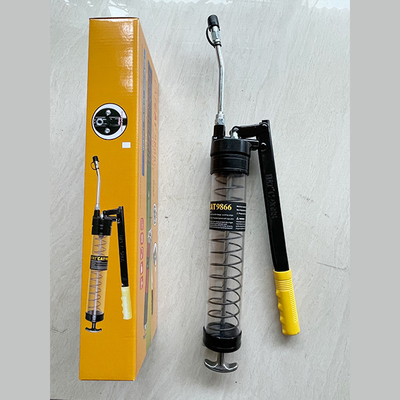 10000psi Hand Grease Gun Visible Clear Tube Portable Auto Car Tool Accessory