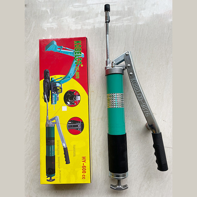 Green Dual Piston Grease Gun Lever Action Grease Gun Set With 6in Hard Metal Extension Tube Coupler