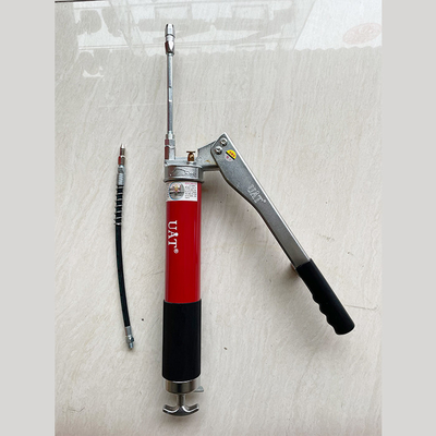 Gear Manual Lever Grease Gun 600cc Steel Barrel 3600~10000 Psi