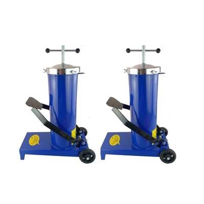 8l Foot operated Steel Drum Grease Bucket Pump Grease Coupler