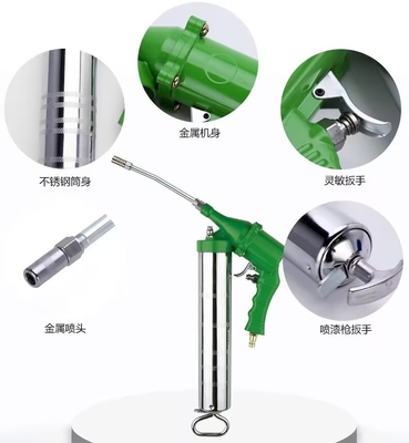1/4&quot; 400cc Air Grease Gun Heavy Duty Zinc Pistol Grip Air Lubricator
