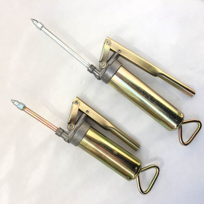 Aluminum Alloy Hand Grease Gun Butter Bag Can Barrel Small Manual Oiling 200CC 100CC