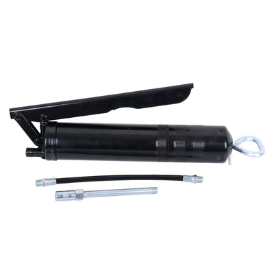 Ergonomic Hand Grease Gun With Flexible Hose And Carton Box Package