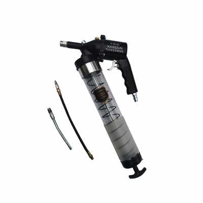 Black 600CC Pneumatic Continuous High Pressure Grease Gun Coupler For Automobiles