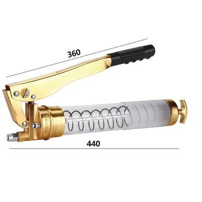 Manual Transparent Imitation Gold Hand Grease Gun Excavator Oiler