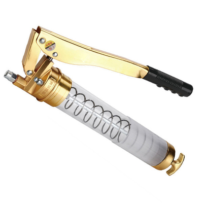 Manual Transparent Imitation Gold Hand Grease Gun Excavator Oiler