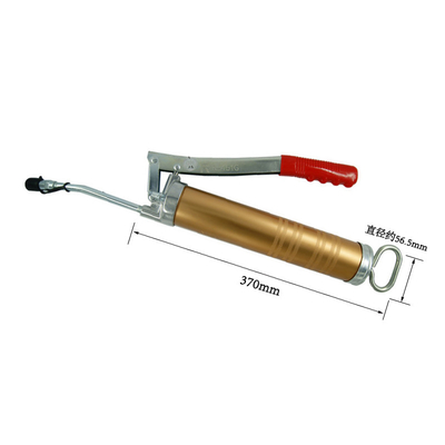 Yellow 400cc High Pressure Grease Gun Aluminum Alloy Head Gold Plated Grease Gun