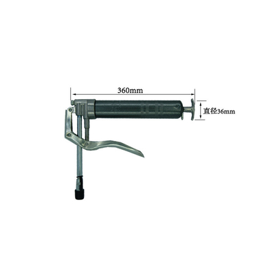 Single Hand 120cc Manual Grease Gun Chrome Plated Glossy Surface