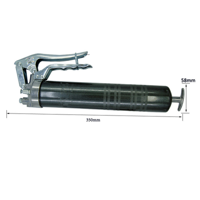 Black Single Hand Grease Gun 400cc Manual Grease Fittings 7000psi
