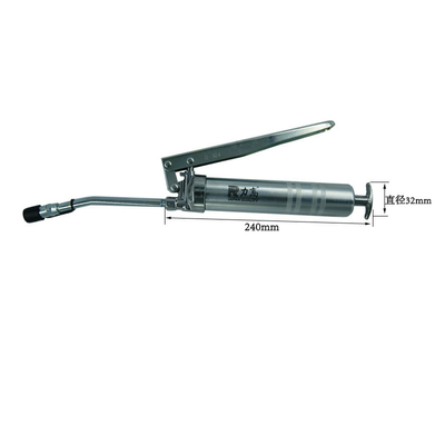 Manual Grease Gun 120cc Grease Gun Chrome Plated Glossy Surface